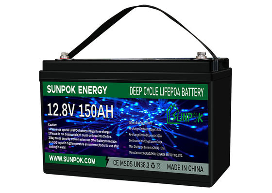 12 Volt Lithium Iron Phosphate Deep Cycle Battery Rechargeable