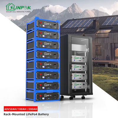Hot Sale 48V Rack-Mounted Battery Rack Mount Lifepo4 100Ah 200Ah Lithium Ion Battery