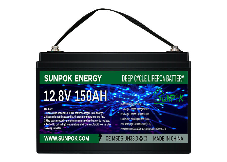 블루투스 모듈과 RV를 위한 가벼운 LiFePo4 12V 100Ah 딥 사이클 리튬 배터리