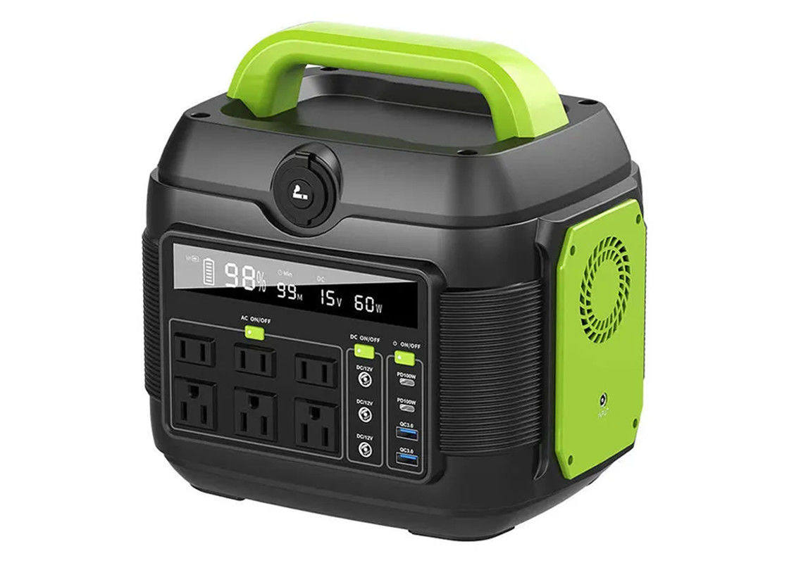 600w 휴대용 전력 공급 야외 110/220v AC 코드 구멍 충전지 야영