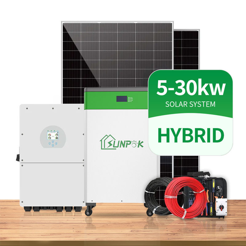 10Kw 15Kw 20KW 태양계 완료는 5000 Ｗ에게 온 - 오프식이 그리드 태양계를 할당했습니다