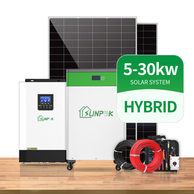 리튬 이온 전지와 MPPT 태양 역변환기 전력 시스템 3000W 5000W 8000W 10000W 하이브리드 인버터