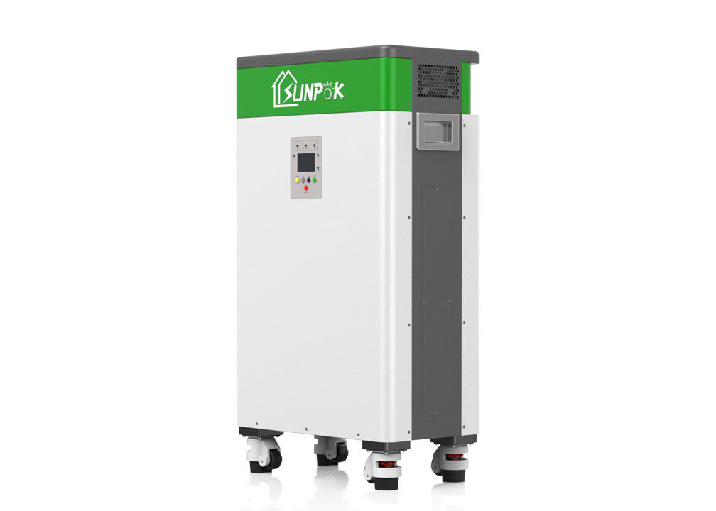 한 ESS 태양 전지 시스템 5kW 10.24kWh LiFePO4 전력 태양 전지 저장 시스템에서 LCD 디스플레이 올