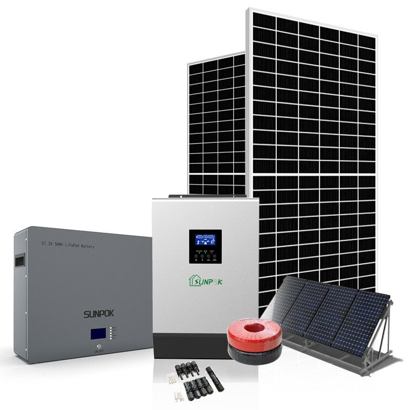 그리드 태양광 시스템에서 MSDS 태양광 발전 배터리 저장 시스템 3kw 5kw 6kw 8kw 10kw 24v