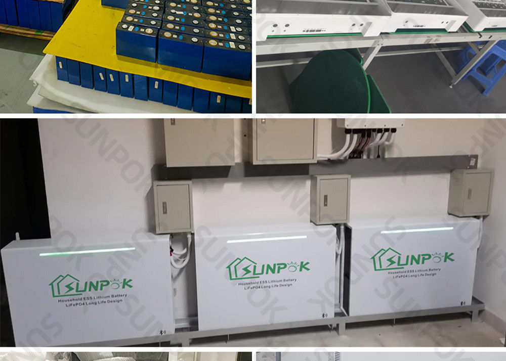 백색 가정용 전력 저장 시스템 48V 100Ah 200Ah 5kwh 10kwh 20kwh 리온 배터리 뱅크