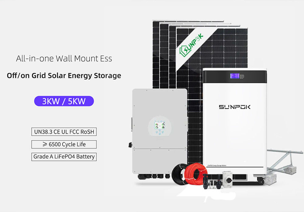 가정용 태양광 패널 전체 키트 3KW 5KW 8KW 10KW 15KW 20KW 하이브리드 태양광 시스템 가정용 에너지 저장 시스템