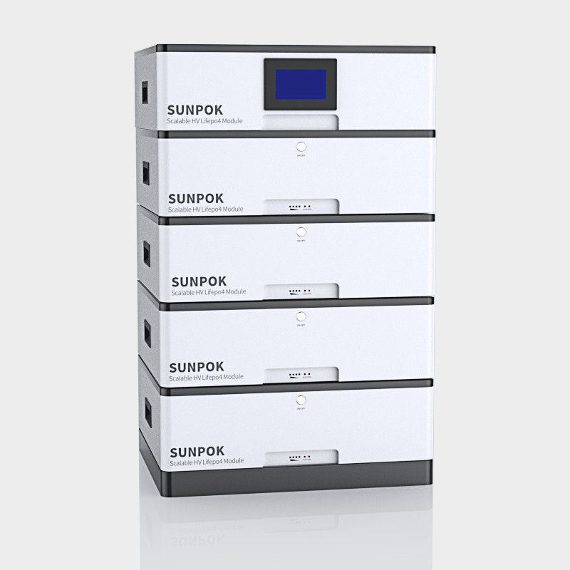 태양 에너지 저장 전력 시스템 스택 된 Lifepo4 배터리 48v 51.2v 400ah 20kwh