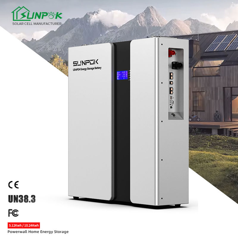 태양광 벽 설치 48v 50ah 100ah 150ah 200ah 에너지 저장 파워 월 5kw 10kw Lifepo4 리?? 이온 배터리