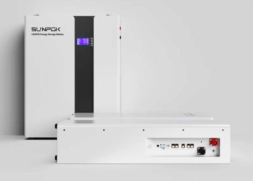 쉽게 설치 Lifepo4 배터리 벽에 장착 48v 200ah 캔 Rs485 포트 9.6kwh 10.2kwh 15kwh