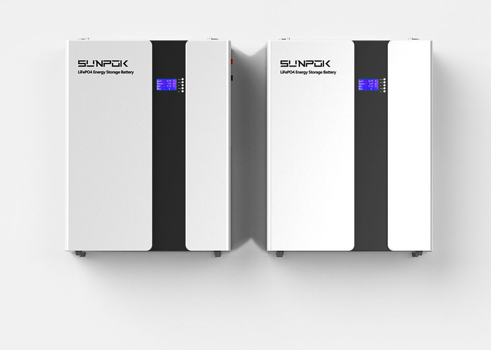 쉽게 설치 Lifepo4 배터리 벽에 장착 48v 200ah 캔 Rs485 포트 9.6kwh 10.2kwh 15kwh