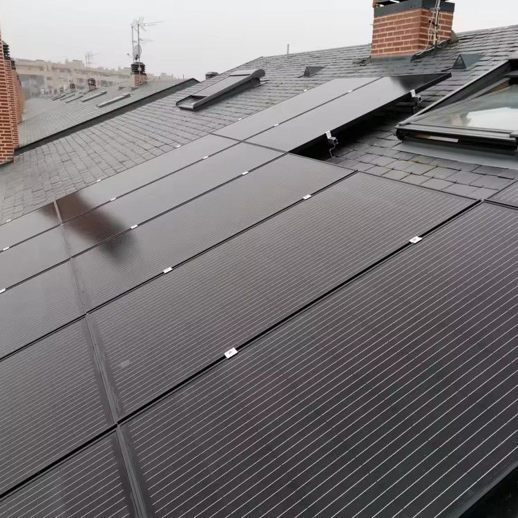 EU 창고 가격 태양 전지 패널 500W 550W 500 550 와트 양면 단 결정 태양 전지 패널