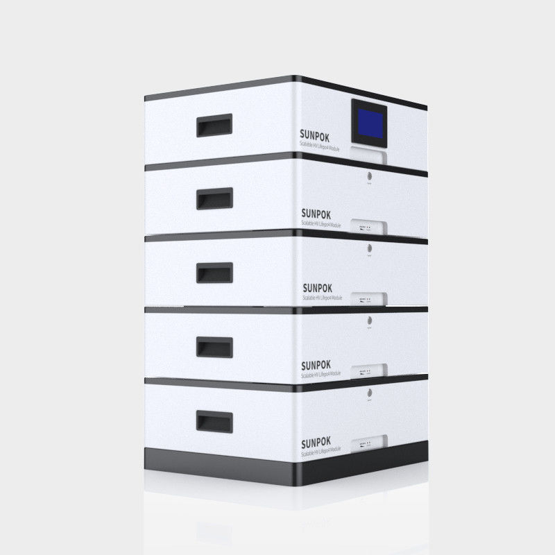 스택 할 수 있는 모듈형 에너지 저장 배터리 48V 10kwh 20kwh 400Ah 고전압 하우스 배터리 팩
