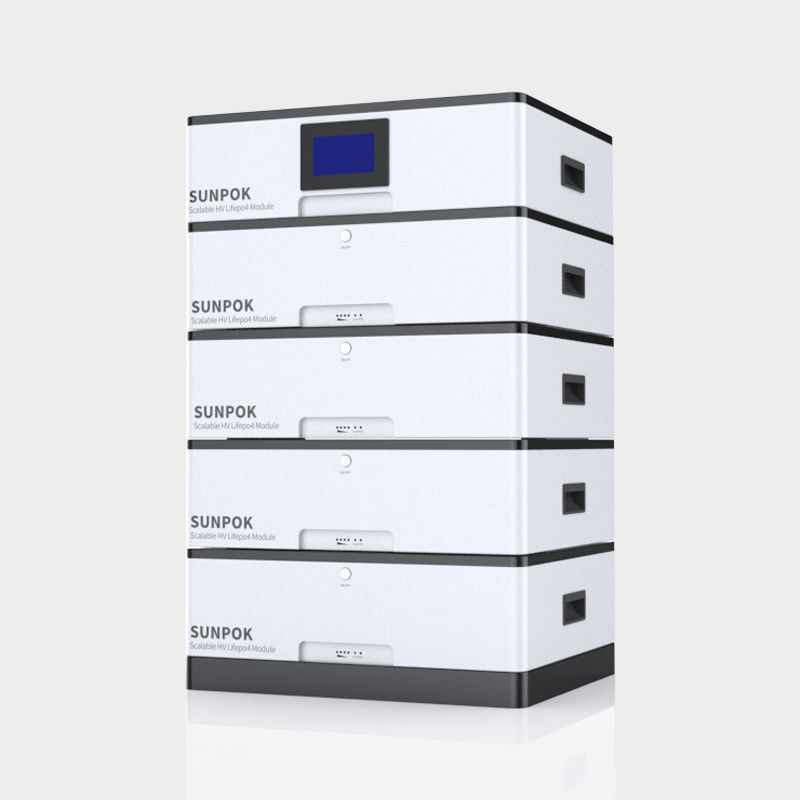 스택 할 수 있는 모듈형 에너지 저장 배터리 48V 10kwh 20kwh 400Ah 고전압 하우스 배터리 팩