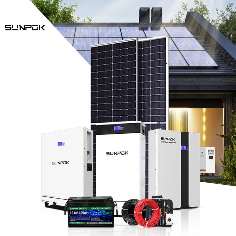 새로운 태양 에너지 시스템 10kw 15kw 30kw 태양 시스템 배터리 48v 200ah 400ah Lifepo4 배터리
