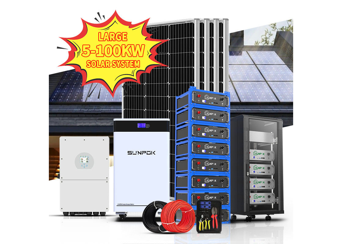 오프그리드 온그리드 및 하이브리드 전력 시스템 3kw 5kw 10kw 태양 전력 시스템