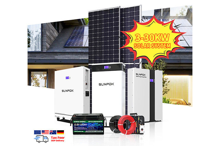 홈 타일 지붕 태양 에너지 시스템 3000w 5kw 8kw 오프 그리드 태양 에너지 시스템