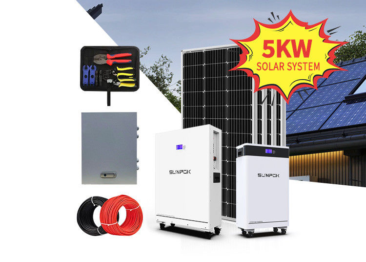 태양광 시스템 8kw 10kw 12kw 15kw 태양광 패널 키트 리?? 배터리와 인버터