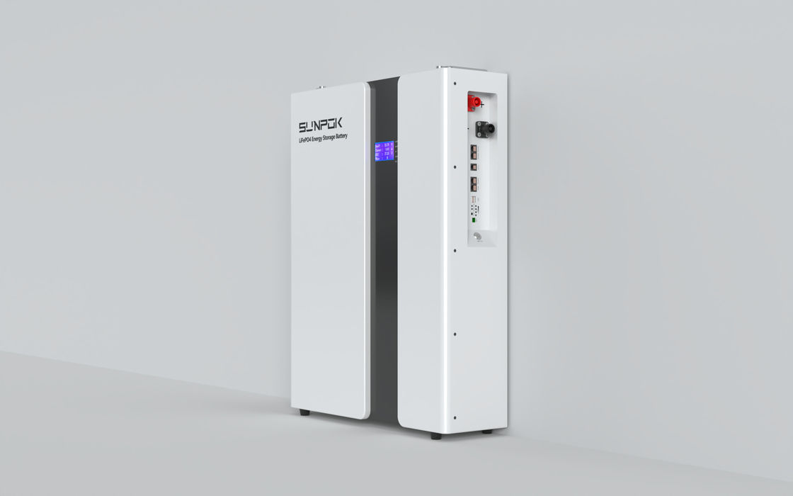 썬포크 미국 창고 48V 리?? 이온 배터리 10KWH 51.2V 200Ah 태양계 벽