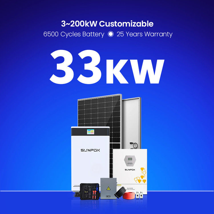 오프 그리드 하이브리드 태양 에너지 저장 시스템 5KW 10KW 20KW 30KW 10KVA 저장 장치가 있는 태양 에너지 시스템