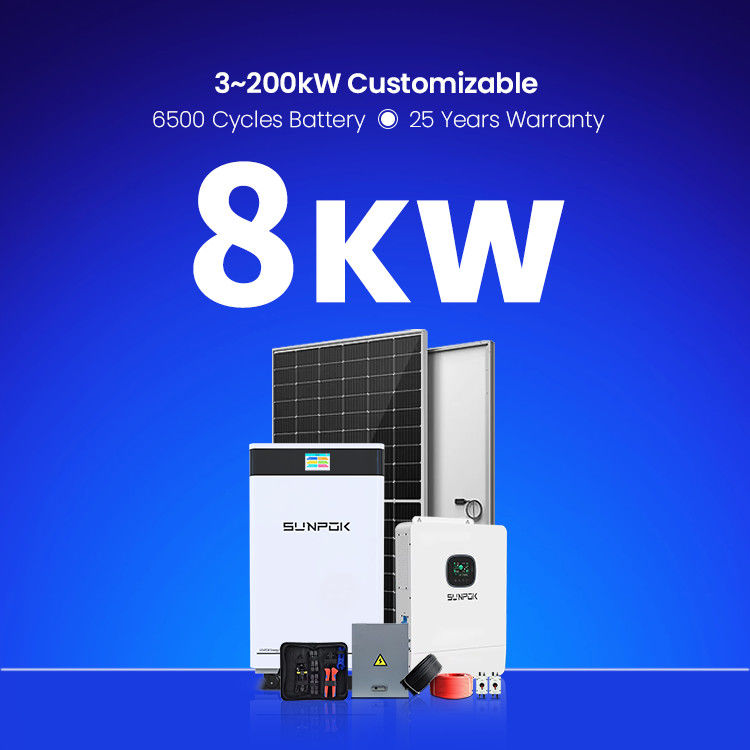 태양 에너지 시스템 완전 완전 패키지 5kw 8kw 10kw 10kw 하이브리드 오프 그리드 키트