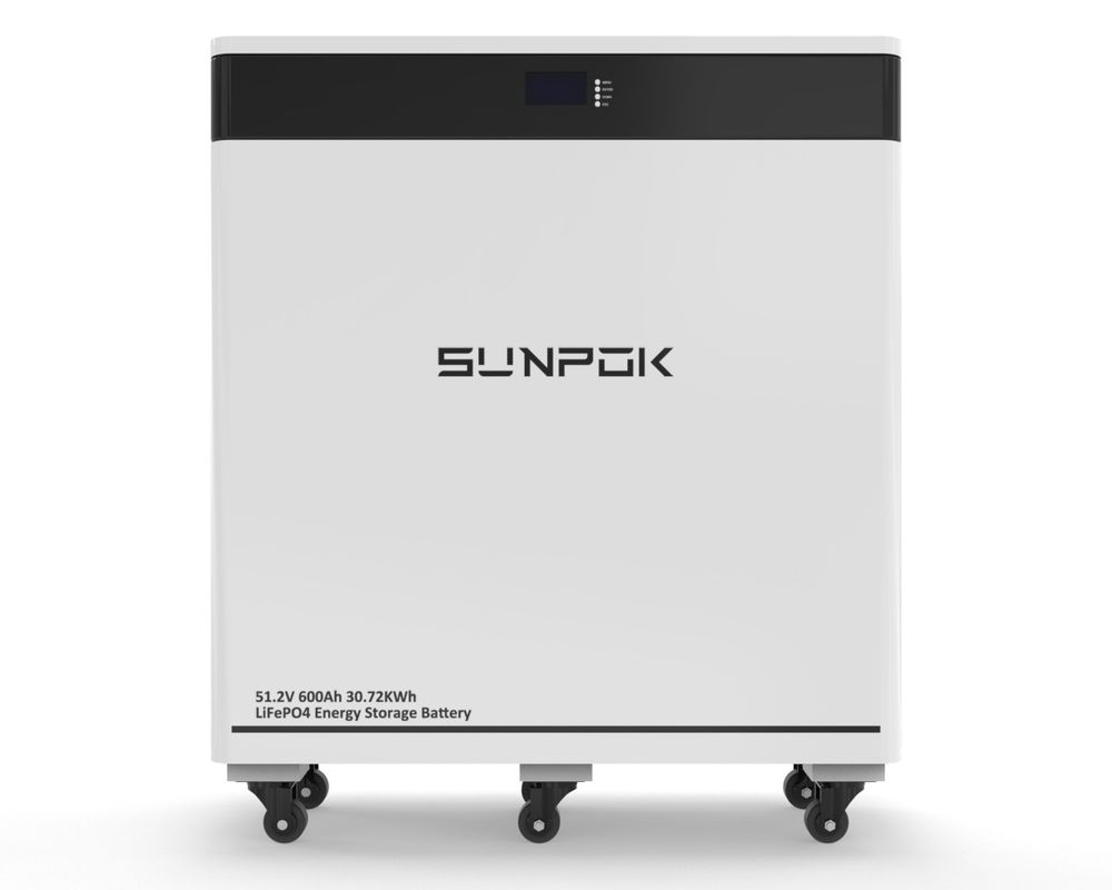2025 층형 30kwh 라이프포4 배터리 팩 51.2v 600Ah 에너지 저장 WIFI와 블루투스를 갖춘 리?? 배터리