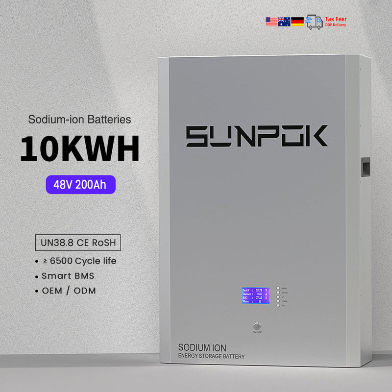 48V 10kwh 나트륨 이온 배터리 나트륨 이온 저장 배터리 태양광 발전 은행 전력 벽 나트륨 이온 재충전 배터리