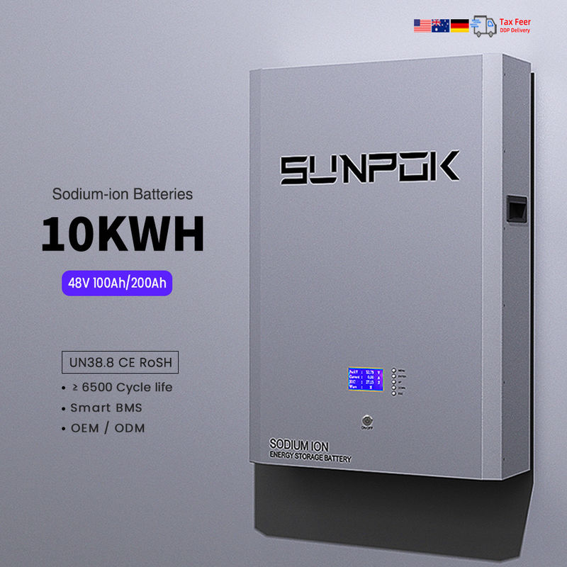 48V 10kwh 스플릿 타입 나트륨 이온 저장 배터리 200ah 태양광 발전 은행 벽 재충전 나트륨 이온 재충전 배터리