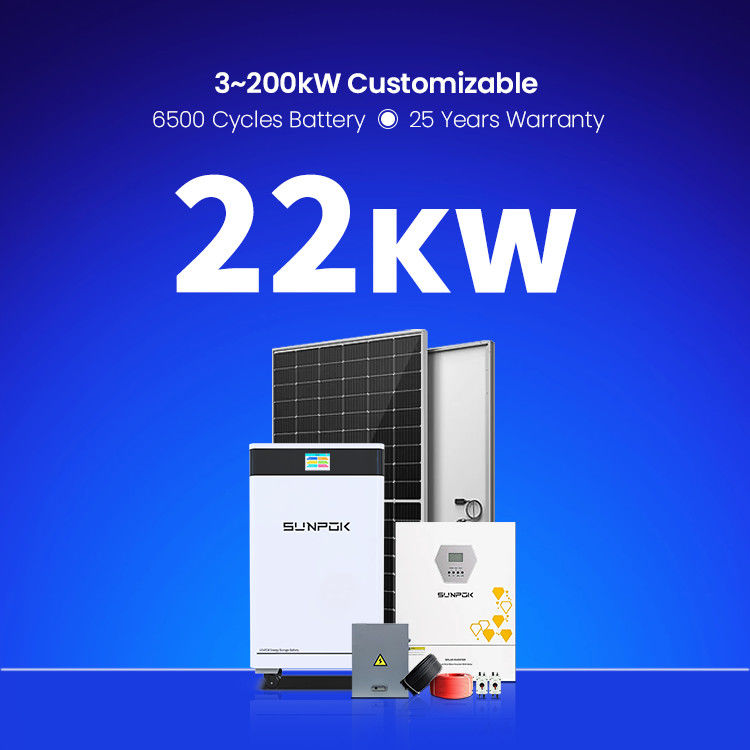 완전 10KW 태양광 시스템 3.5kw 6.2kw 11kw 22kw 태양광 패널 키트 하이브리드 오프 그리드 가정용 태양광 에너지 시스템