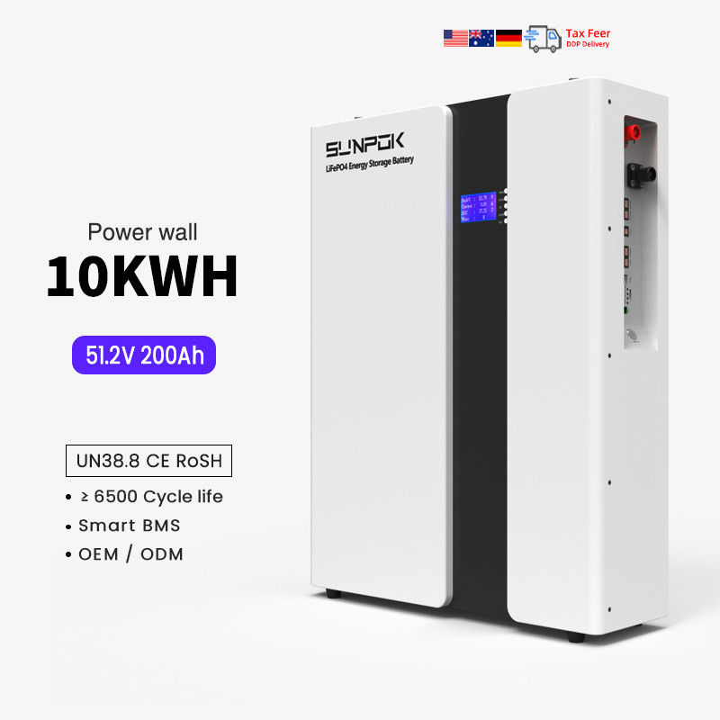 가정용 전력 48V 200Ah 리?? 이온 배터리 10Kwh LiFePo4 배터리 스마트 BMS 태양 시스템 51.2V 100Ah 에너지 저장 배터리