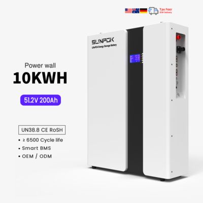 48V Lifepo4 Lithium Battery 200Ah 10kWh Solar Lithium Ion Battery Home Storage