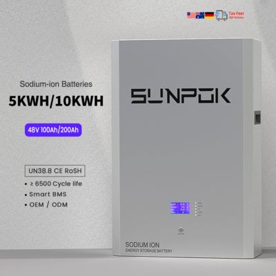 51.2V 48V Sodium ion Battery 10Kw 200Ah Lifepo4 Battery Pack Solar Home Energy Storage Battery
