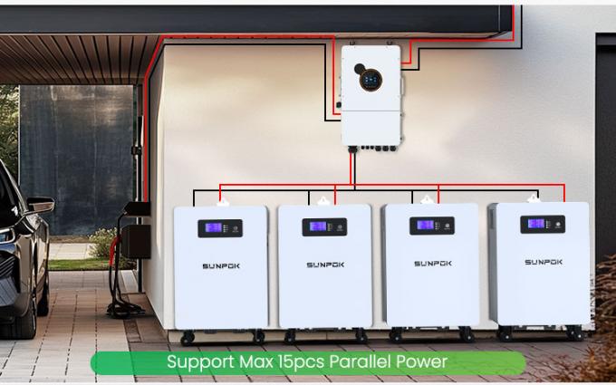 주거용 25.6V 300Ah 7kwh 5Kw 에너지 저장 배터리 리?? 배터리 전원 벽 300Ah Lifepo4 배터리 2